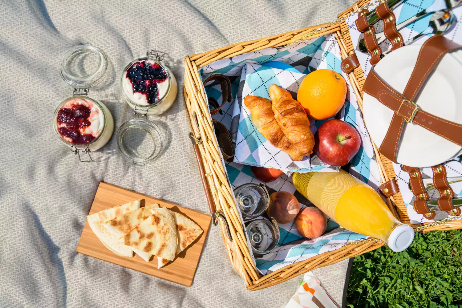 roll up picnic blankets